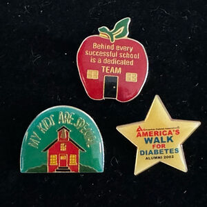 Collectibles School Pins Set Lot of 3